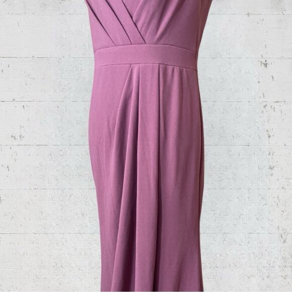 NWT David’s Bridal Pleated Tank Stretch Crepe Bridesmaid Dress 10 STYLE# F20104 - Picture 6 of 14